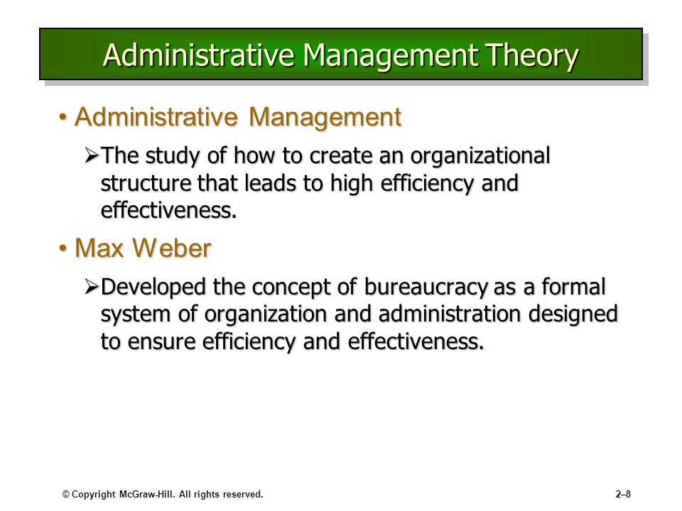 Theory of management rights